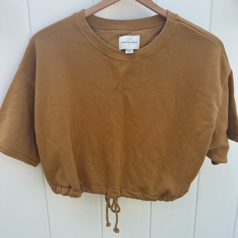 American eagle short sleeve sweatshirt. Size extra small